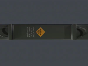 Ammo box tank shell 120mm 3D Model
