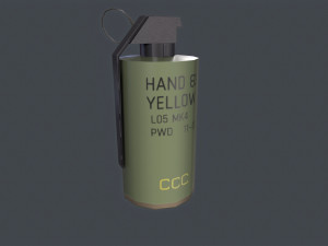 Smoke Grenades Pack Low-poly Modelo 3D