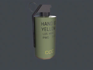 Smoke Grenades Pack Low-poly 3D Model