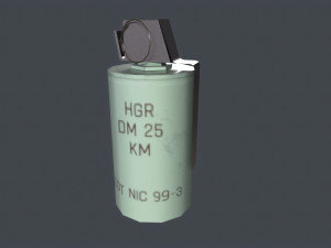 Smoke Grenades Pack Low-poly Modelo 3D