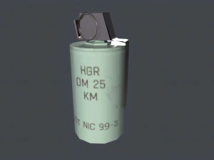 Smoke Grenades Pack Low-poly 3D Model