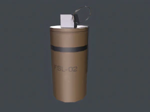 Smoke Grenades Pack Low-poly 3D Model