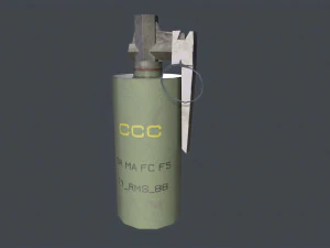 Smoke Grenades Pack Low-poly 3D Model