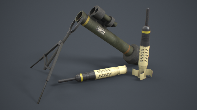 M47 Dragon M2 Plus 3D Model .c4d .max .obj .3ds .fbx .stl .blend 