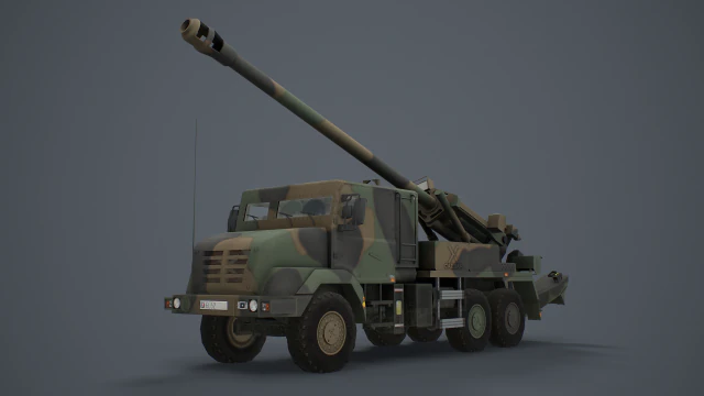 Artiller&iacute;a C&eacute;sar Modelo 3D .c4d .max .obj .3ds .fbx .stl .blend 