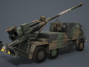 Artiller&iacute;a C&eacute;sar Modelo 3D