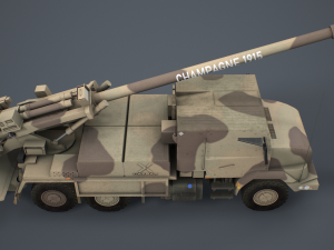 Caesar Artillery 3D Model
