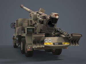 Caesar Artillery 3D Model