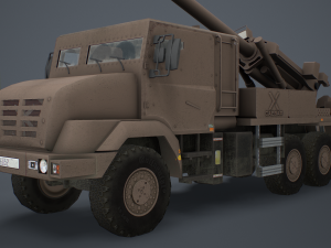 Caesar Artillery 3D Model