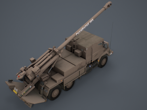 Caesar Artillery 3D Model