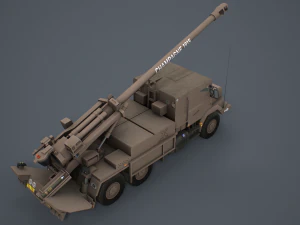 Artiller&iacute;a C&eacute;sar Modelo 3D