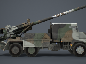 Caesar Artillery 3D Model