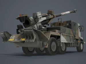 Artiller&iacute;a C&eacute;sar Modelo 3D