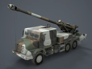 Artiller&iacute;a C&eacute;sar Modelo 3D