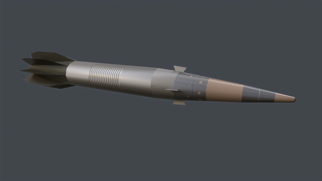 Vulcano GLR 155mm 3D Модель .c4d .max .obj .3ds .fbx .stl .blend 