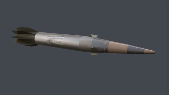 Vulcano GLR 155mm 3D Model .c4d .max .obj .3ds .fbx .stl .blend