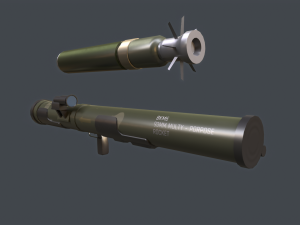 DZG-141 China thermobaric launcher 3D 모델
