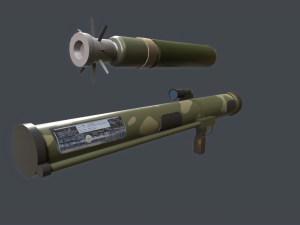 DZG-141 China thermobaric launcher 3D 모델
