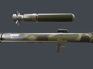 DZG-141 China thermobaric launcher 3D Model