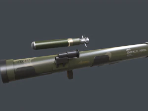DZG-141 China thermobaric launcher 3D Model