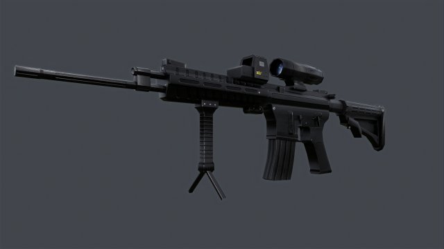 Masaf Iranian Assault Rifle 3D मॉडल .c4d .max .obj .3ds .fbx .stl .blend 