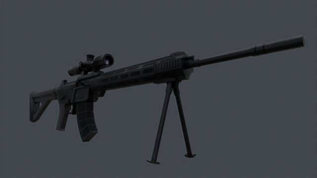 QBU-191 3D Модель .c4d .max .obj .3ds .fbx .stl .blend 