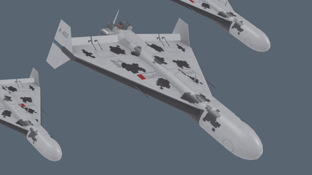 HESA Shahed 136 Modèle 3D .c4d .max .obj .3ds .fbx .stl .blend 
