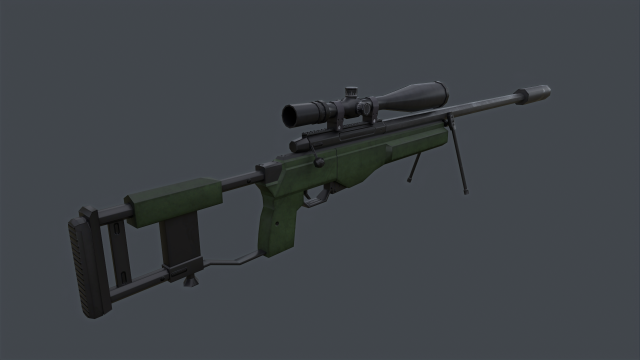 SAKO TRG-42FS Modelo 3D .c4d .max .obj .3ds .fbx .stl .blend 