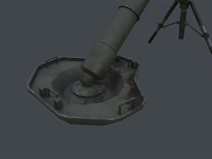 PBP-172 120mm mortar china PLA Modelo 3D