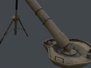 PBP-172 120mm mortar china PLA Modelo 3D
