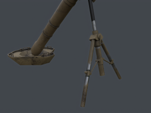 PBP-172 120mm mortar china PLA Modelo 3D