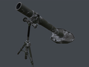 PBP-172 120mm mortar china PLA Modelo 3D