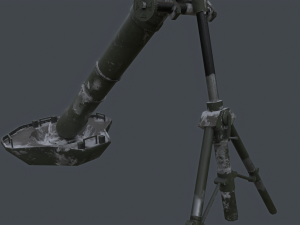 PBP-172 120mm mortar china PLA Modelo 3D