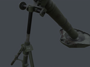 PBP-172 120mm mortar china PLA Modelo 3D