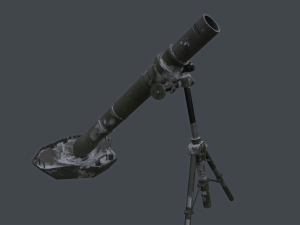 PBP-172 120mm mortar china PLA Modelo 3D