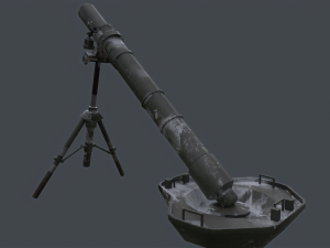 PBP-172 120mm mortar china PLA Modelo 3D