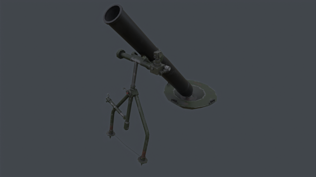 Tampella 120mm Modelo 3D .c4d .max .obj .3ds .fbx .stl .blend 