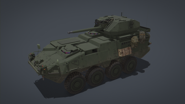 Stryker M1296 Dragoon 3D Модель .c4d .max .obj .3ds .fbx .stl .blend 
