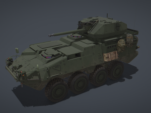 Stryker M1296 Dragoon 3D Model