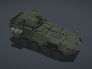 Stryker M1296 Dragoon 3D Модель