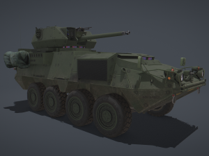 Stryker M1296 Dragoon 3D Модель
