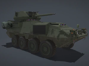 Stryker M1296 Dragoon 3D Model