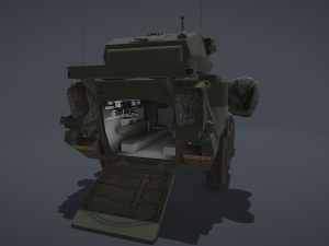 Stryker M1296 Dragoon 3D Модель