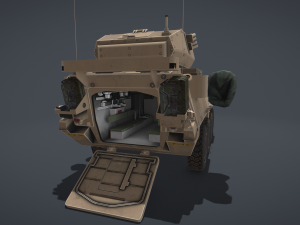 Stryker M1296 Dragoon 3D Модель