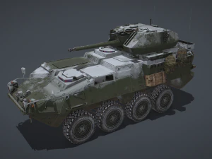 Stryker M1296 Dragoon 3D Model