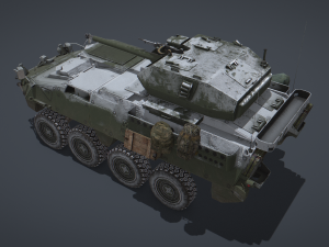 Stryker M1296 Dragoon 3D Модель