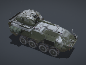 Stryker M1296 Dragoon 3D Модель