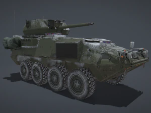 Stryker M1296 Dragoon 3D Model