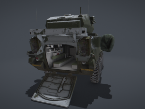 Stryker M1296 Dragoon 3D Модель