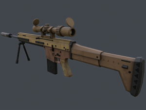 FN SCAR H-PR 3D Model